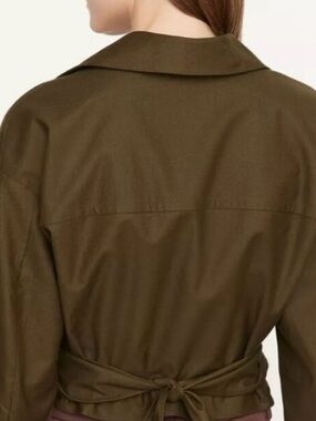 Vince Olive Green Tie-Back Top